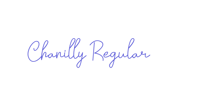 Chanilly Regular Font Download