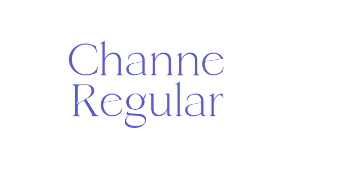 Channe Regular Font Download