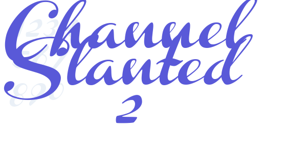 Channel Slanted 2 font free