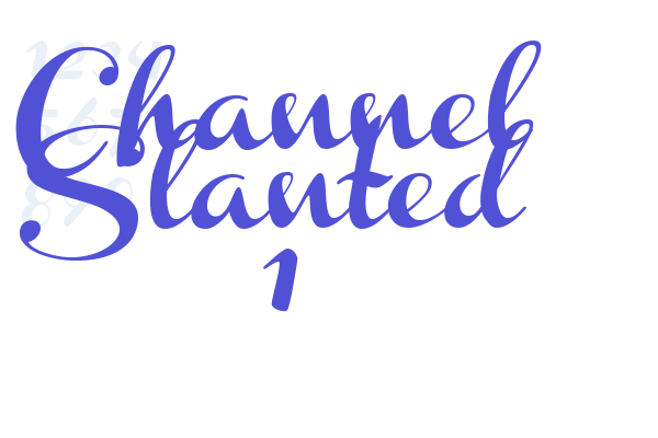 Channel Slanted 1 Font Download