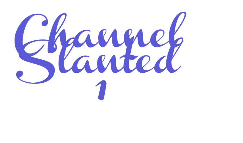 Channel Slanted 1 Font Download