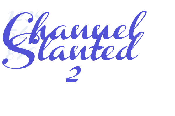 Channel Slanted 2 Font Download