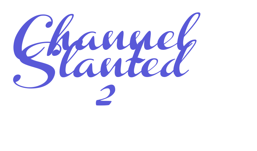 Channel Slanted 2 Font Download