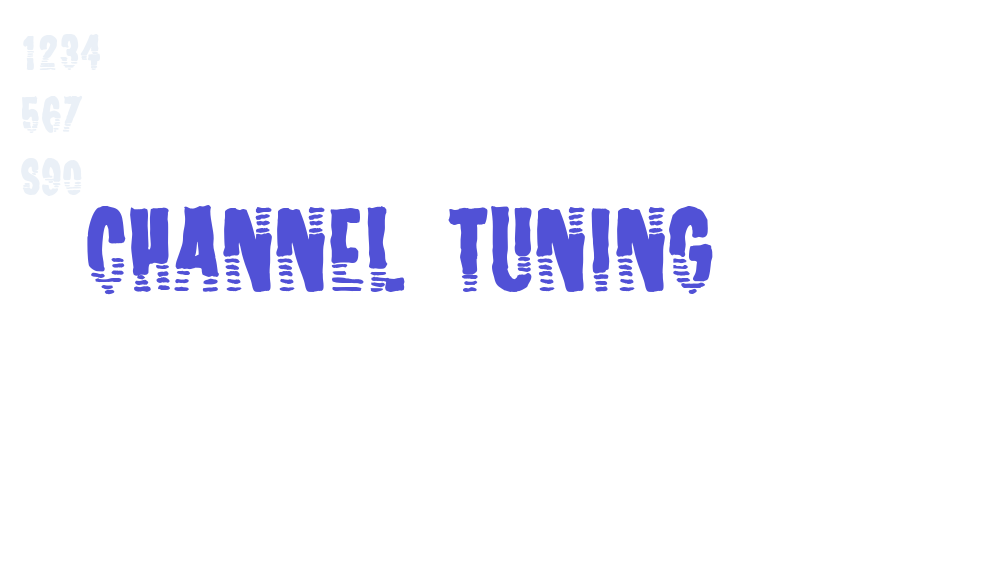 Channel Tuning-font-download