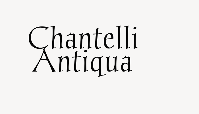 Chantelli Antiqua font download