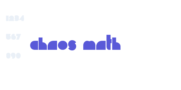 Chaos Math font free