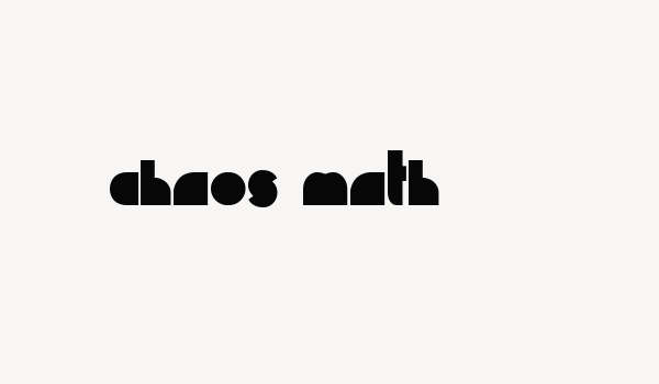 Chaos Math Font