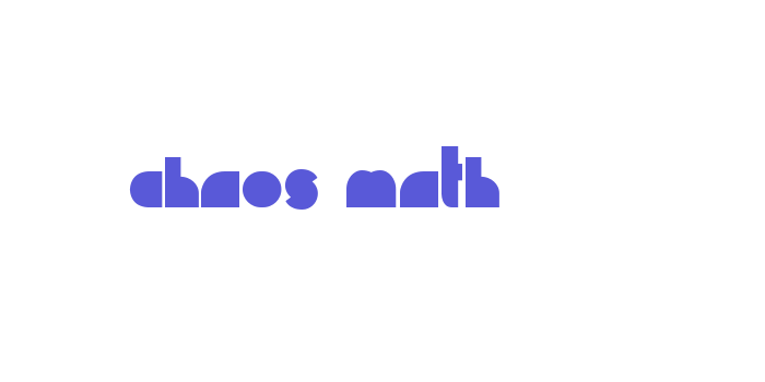 Chaos Math Font Download