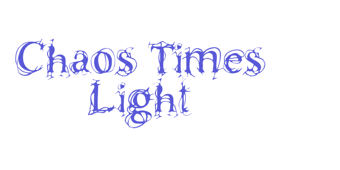 Chaos Times Light Font Download