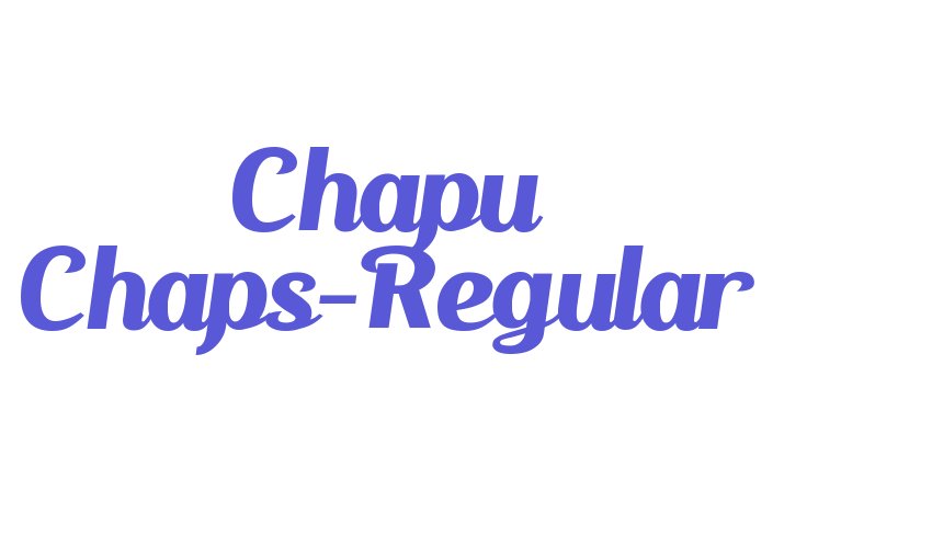 Chapu Chaps-Regular Font Download