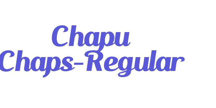 Chapu Chaps-Regular Font Download