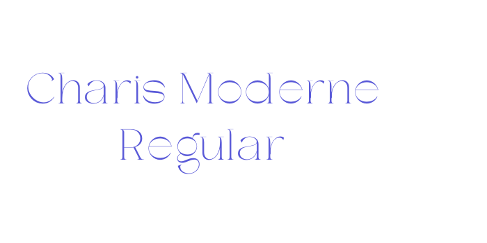 Charis Moderne Regular Font Download