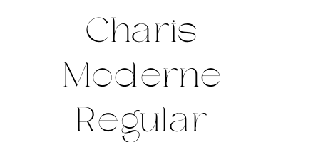 Charis Moderne Regular