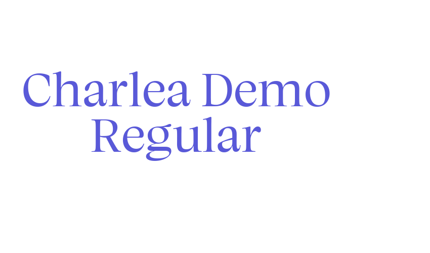 Charlea Demo Regular Font Download