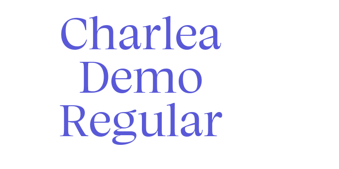 Charlea Demo Regular Font