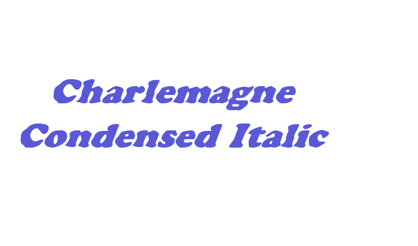 Charlemagne Condensed Italic Font Download