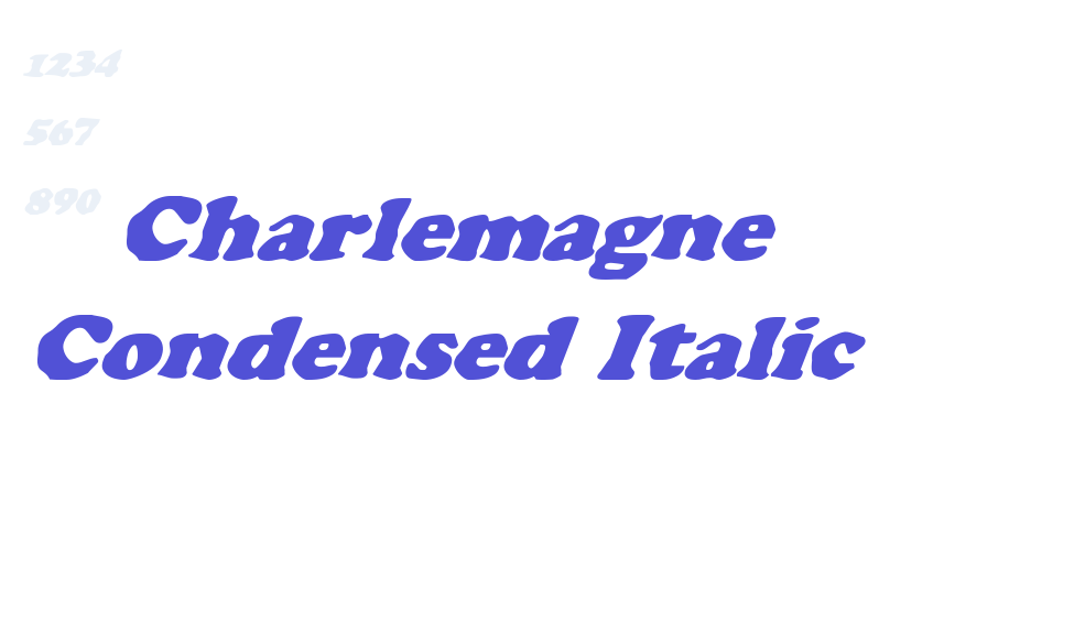 Charlemagne Condensed Italic-font-download