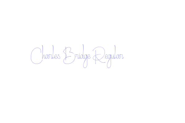 Charles Bridge Regular Font