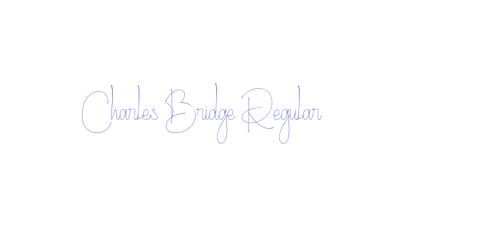 Charles Bridge Regular Font Download