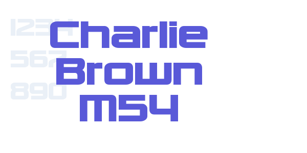 Charlie Brown M54 font free