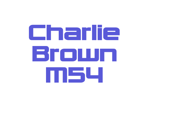 Charlie Brown M54 Font