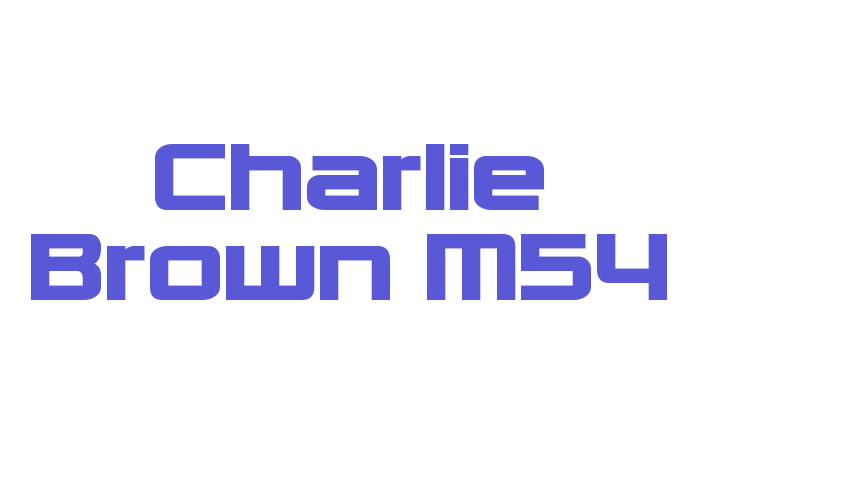 Charlie Brown M54 Font Download