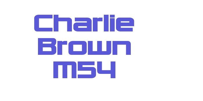 Charlie Brown M54 Font Download