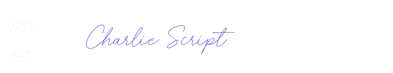 Charlie Script-related font