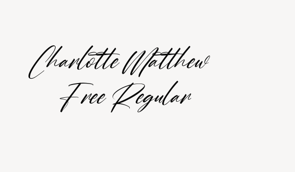 Charlotte Matthew Free Regular Font