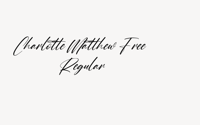 Charlotte Matthew Free Regular Font