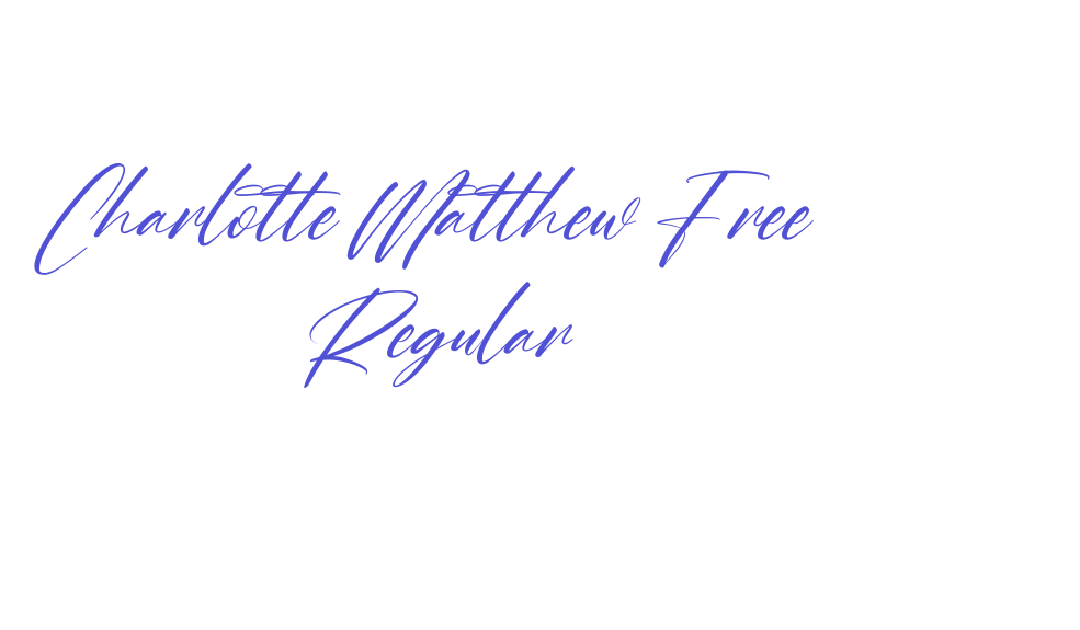 Charlotte Matthew Free Regular-font-download