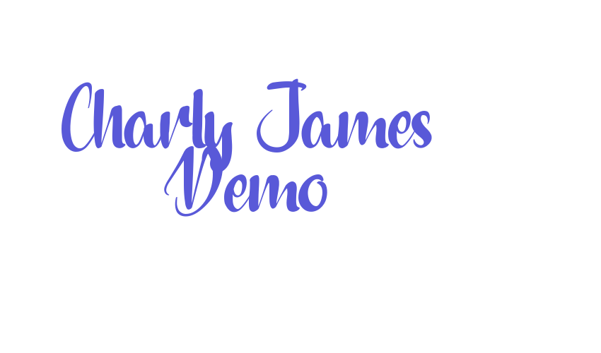 Charly James Demo Font