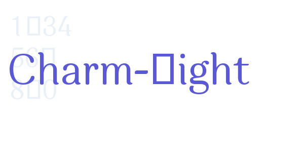 Charm-Light font free