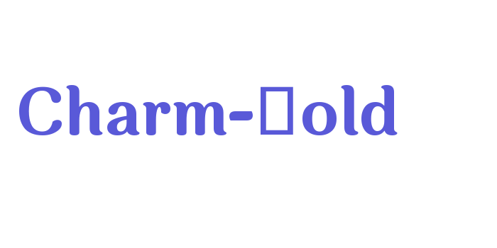 Charm-Bold Font Download