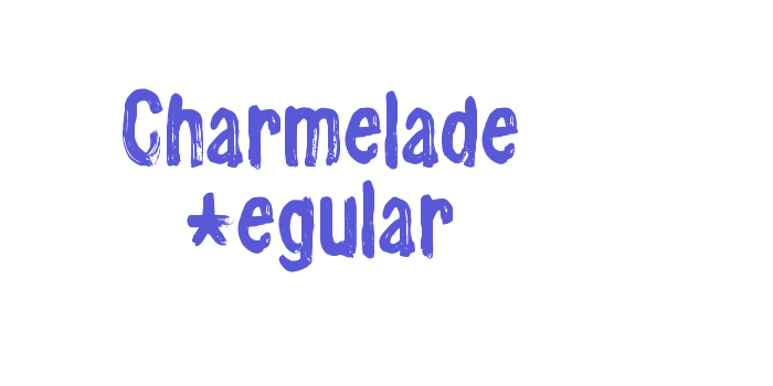 Charmelade Regular Font Download