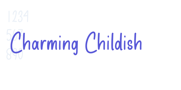 Charming Childish font free