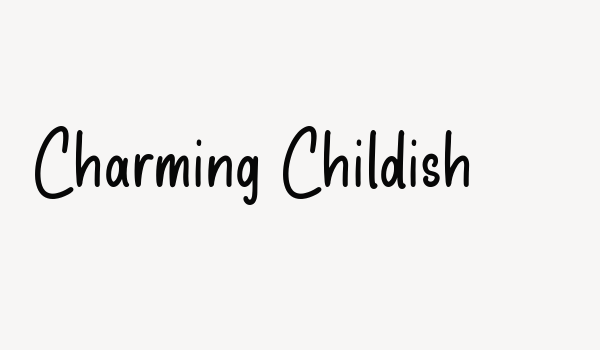 Charming Childish Font