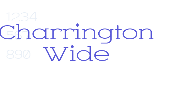 Charrington Wide font free