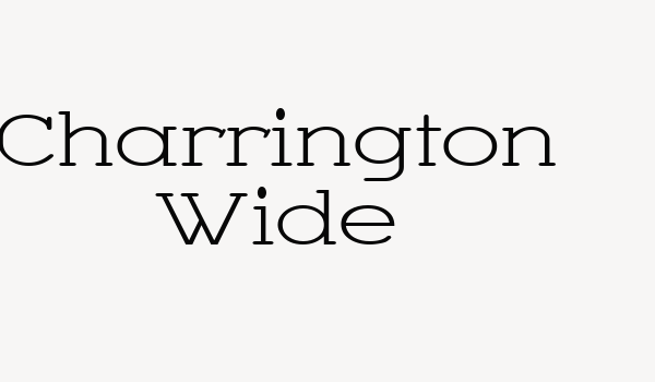 Charrington Wide Font