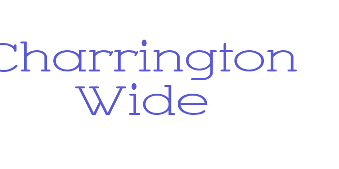 Charrington Wide Font