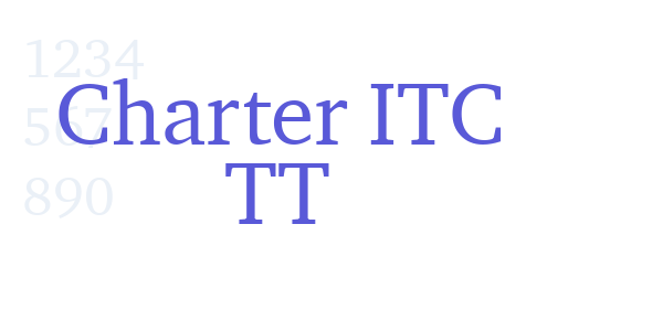 Charter ITC TT font free