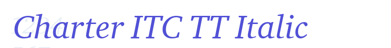 Charter ITC TT Italic-font