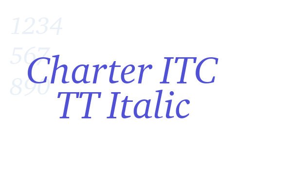 Charter ITC TT Italic