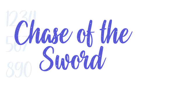 Chase of the Sword Font