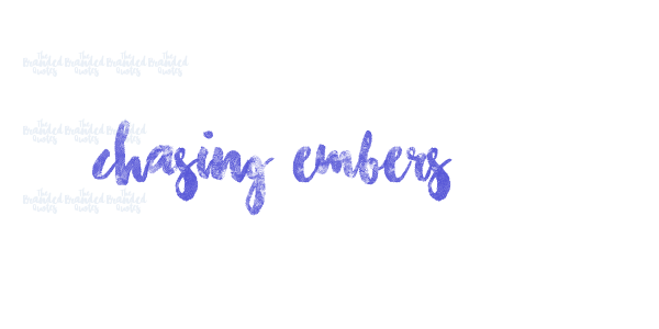 Chasing Embers font free