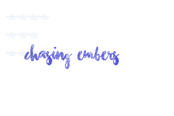 Chasing Embers Font Download