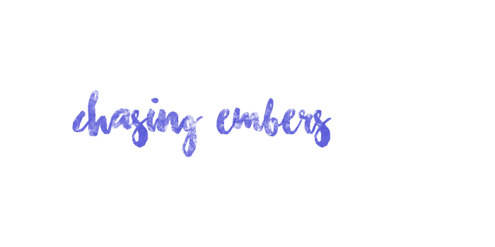 Chasing Embers Font Download