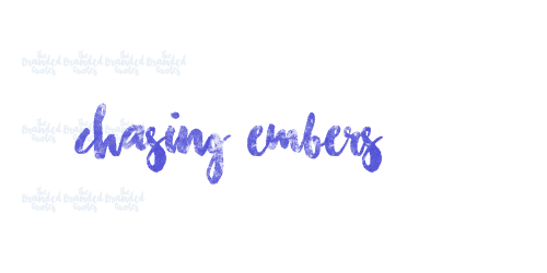 Chasing Embers-font-download