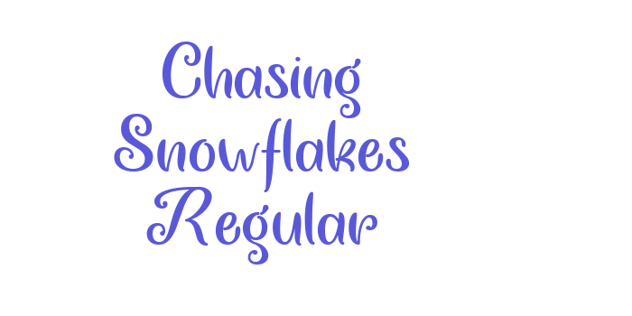 Chasing Snowflakes Regular Font Download