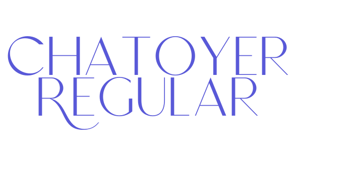 Chatoyer Regular Font Download